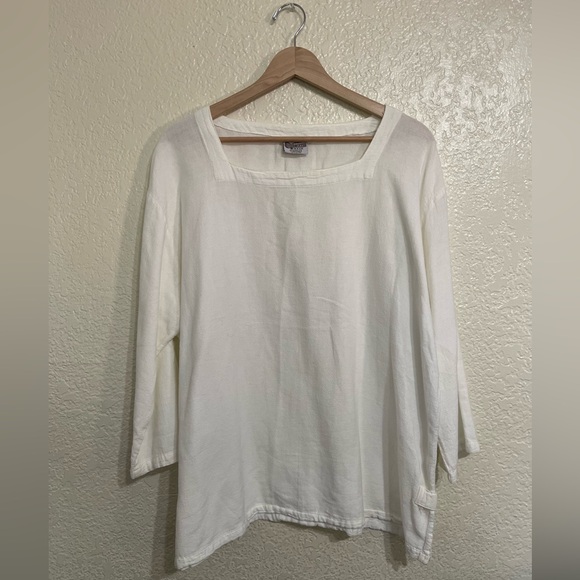 Cottonseed Wear Tops - Cottonseed Wear Gauze Cotton Blouse, Size L